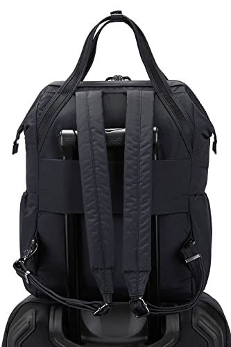 Image of Pacsafe Women's Citysafe CX 17L Anti Theft Backpack-Fits 16 inch MacBook Pro, Econyl Black, One Size