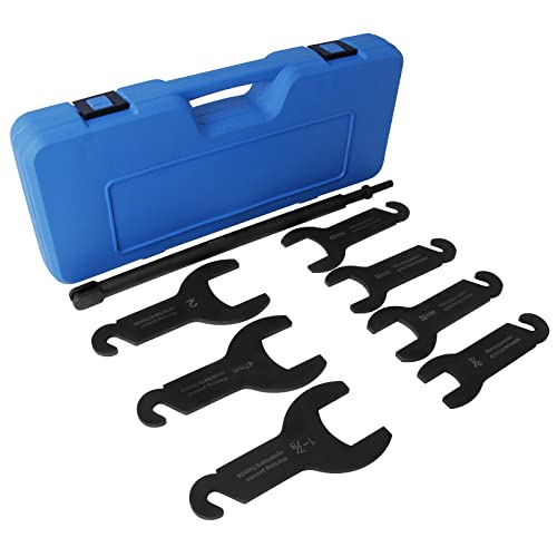 aremnry 8Pcs Pneumatic Fan Clutch Wrench Set Removal Tool Kit Auto