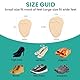 Welnove Fusspolster Pads - 6 Pairs Silikon Pads, Ballenpolster Vorfuß, Geleinlagen Für Schuhe Damen, Einlegesohlen Vorfuß, Ballenpolster - Large