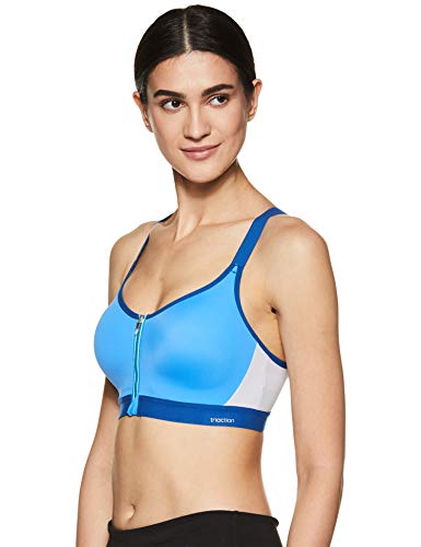 Image of Triumph Triaction Padded Wireless Extreme Bounce Control Sports Bra High Coverage Mesh Racerback Cardio Bra with Wide Straps for Running, Zumba, and High Impact Training Pack Of 1