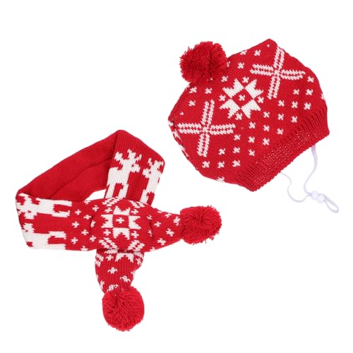 Disfraz Navidad para Perro con Sombrero y Bufanda
