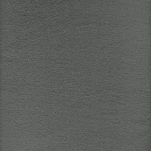 Solid Charcoal Gray Anti-Pill Premium Fleece Fabric (Medium Weight) by The Yard