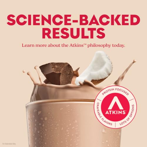 Image of Atkins Creamy Chocolate Coconut Flavored Protein Shake, 12 Count