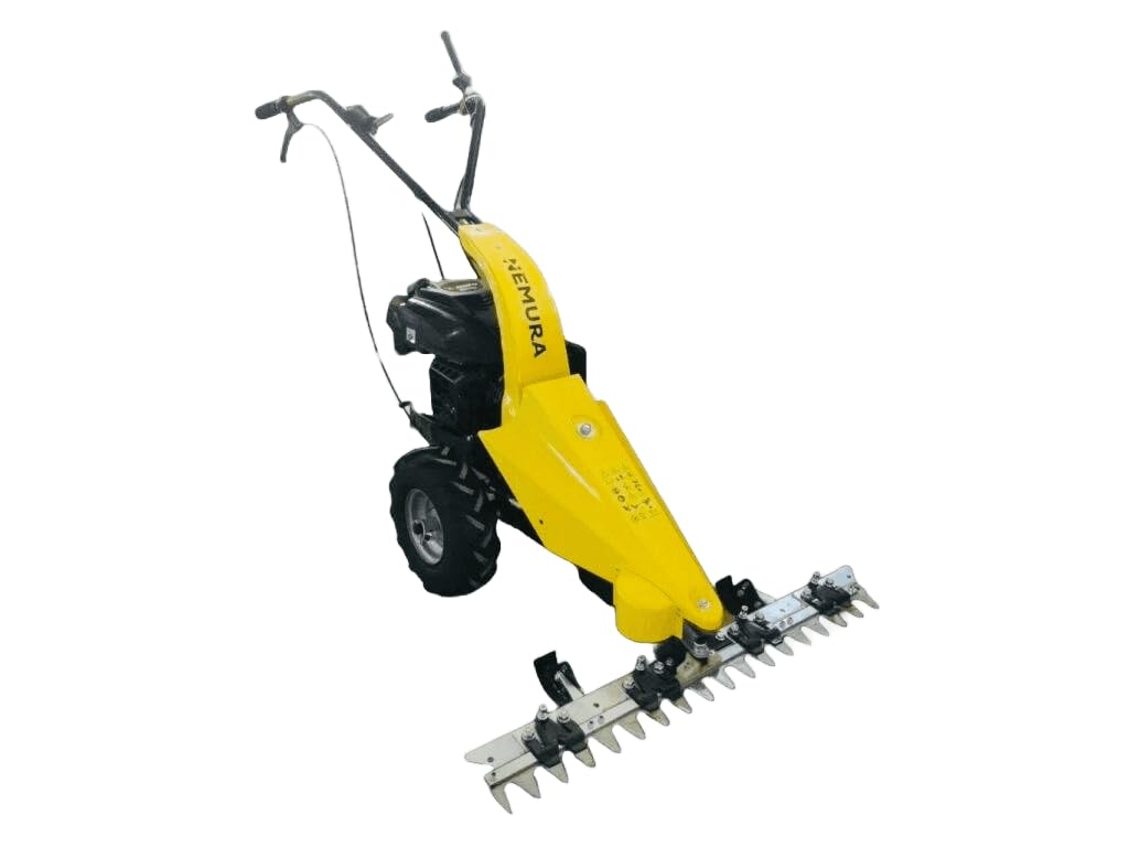 Nemura Motofaucheuse Thermique Tractée 173cc - Coupe de 87cm - Utilisation sans Effort - Qualité Professionnelle - Marque Française