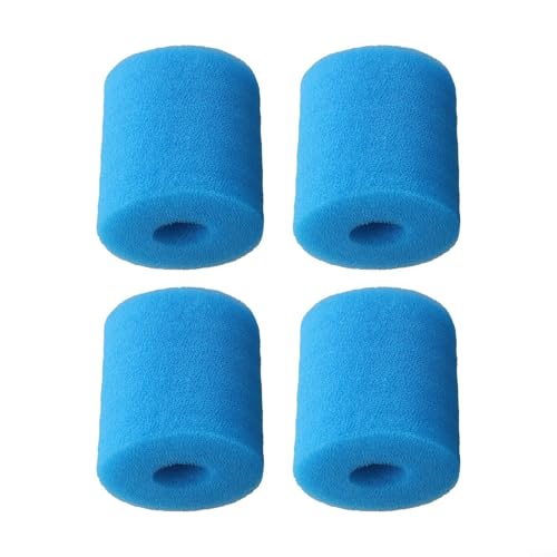 ZYNCUE Lot de 4 filtres de piscine haute performance pour un nettoyage facile Bleu