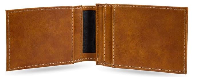 Rico Cleveland Indians Baseball Laser Engraved Brown Front Pocket Wallet/Money Clip3