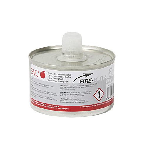 Eva Liquido COMBUSTIBILE INFIAMMABILE Chafing 200 GR Doppio STOPPINO