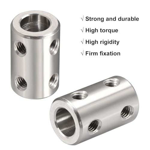 Wellenkupplung Verbinder, Starre Kupplung, Motorwellenkupplung, Wellenkupplungen, 8mm bis 8mm Bohrung, Kupplungsadapter für 3D-Drucker, Für DIY-Roboter, Motorzubehör, 3D-Drucker, 2er-Pack