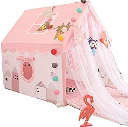 Gurukrupa International, Kids Theme Play Theme Tent House for Kids 3-13 Year Old Kids Girls and Boys (Pink City=0011)