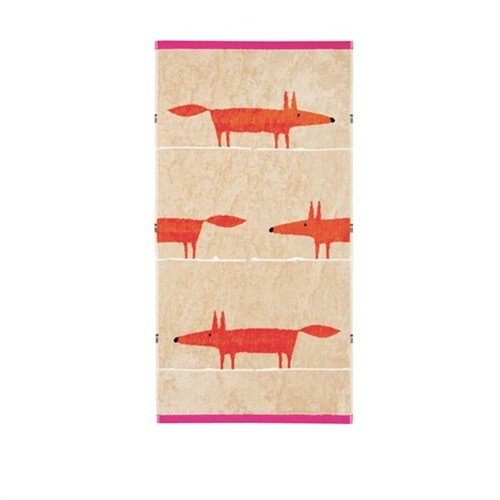 Scion MR FOX TOWELS CERISE & TANGERINE, BATH, Cotton, 70 x 125 x 0.2 cm