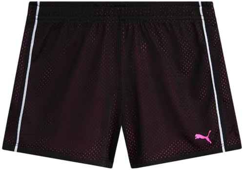 PUMA Girls Athletic Shorts - Double Mesh Active Dolphin Shorts Running Gym Basketball Work Out Youth Kids Activewear (7-16)