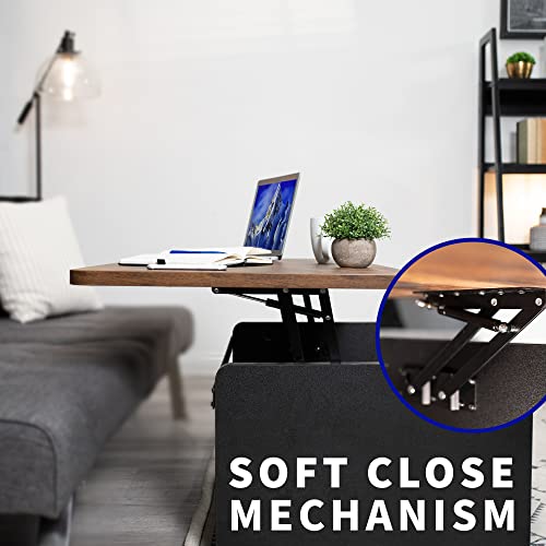 Vivo Coffee Table Lift Mechanism Hinges (X2), Pneumatic Assisted Lift Hardware, Table Top Hinges For Furniture, Lift Top Hinges, Table Brackets, Instructions Included, Custom Coffee Table, Mount-Hhct1 #TOP3
