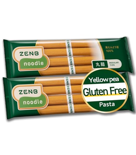 ZENB Gluten Free Pasta, Spaghetti 320g (11.28 oz) - Yellow Pea Pasta, Plant Based Protein &amp; Fiber, Non GMO, Vegan Noodle, Healthy Food, made from peas, Product of Japan