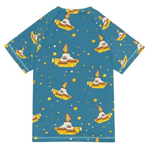 Boys Rash Guard Swim Shirts Toddler Kids Short Sleeve Swimwear UPF 50+ Quick Dry Shirt2