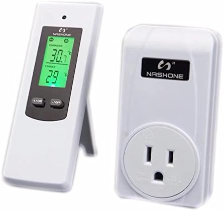 Fangran BWireless Thermostat Plug Automatic Temperature Controller Plug & Play Remote Control High/Low Temperature