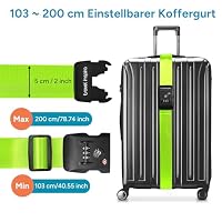 travel inspira Koffergurt mit Zahlenschloss Koffergurt mit TSA Schloss – Ansicht 2