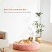 HMTOPE Orthopädisches Hundebett rund Hundekissen Hundesofa Katzenbett Donut Kuscheliges Hundekorb Waschbar, 100 cm Ø, Rosa