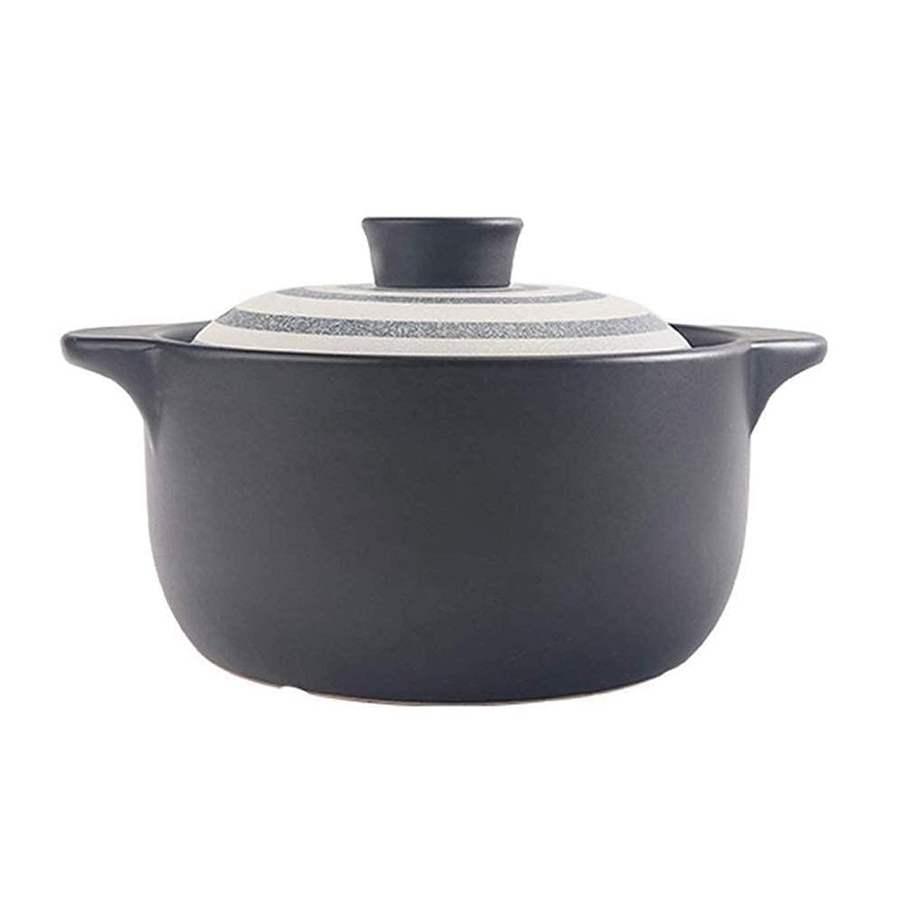 Casserole en terre cuite durable 2L, céramique de haute qualité anti-fissure