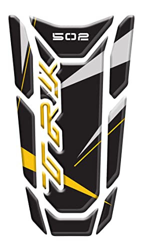 Protège-réservoir en résine Benelli TRK 502 finition relief 3D jaune