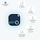 musegear Schlüsselfinder mit Bluetooth App aus Deutschland I Maximaler Datenschutz I dunkelblau 2er Pack I Für iOS & Android I Schlüssel Finden