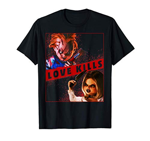Child's Play Chucky And Tiffany Love Kills Camiseta