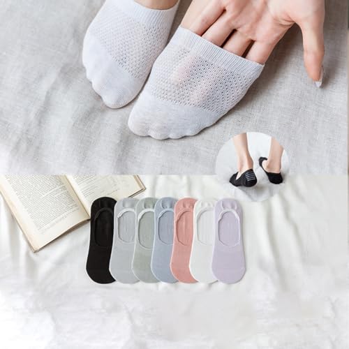 7 Pairs Womens Socks Non Slip Breathable Lightweight Casual No Show Socks