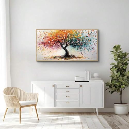 Tableau mural XXL 90x180cm pour habiller un grand mur vide de salon de façon moderne