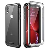 ➤ 【Robust Design, Maximaler Schutz】: Die iPhone XR Hülle ist aus stoßabsorbierendem TPU mit erhöhtem Rahmen an allen vier Ecken, robust Bumper Design bietet so maximalen Schutz für iPhone XR, effektiv verhindern Ihr Handy vor Fallschäden. Der tiefe Kameraausschnitt schützt die Kamera vor Kratzern, während die vollständige Blitzfunktion erhalten bleibt.