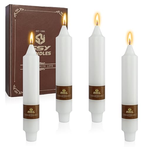 Bougies sans fumée inodores de 17,8 cm pour chandelier et fêtes