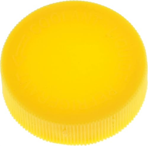 Para Nissan NP300 2009-2015 Tapa de depósito de refrigerante Amarillo Plástico Reemplazo para 21712-50M01