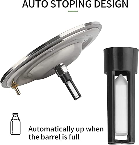 Ordeñadora eléctrica de acero inoxidable de 14 L, portátil, con bomba de vacío, para ovejas y cabras, ideal para uso doméstico y agrícola
