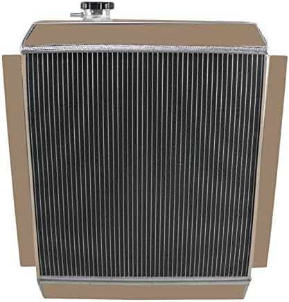 4 Row Aluminum Radiator Fit 47-54 Chevy Fleetline Truck/Fleetmaster Truck/Truck 3.8L 4.3L L6 GAS