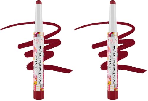 Image of Mila Beaute Lock & Pout Matte Crayon Lipstick for Women I Smudge Proof & Transfer-Proof Lipstick I Hydrating with Ceramides & Shea Butter I Highly Pigmented & Glides Smoothly | Suitable for Indian Skin Tones - Wild Card