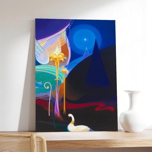 Impression désert Agnes Pelton pour déco salon et bureau