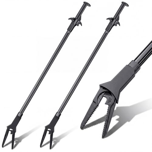 Image of Gisafai 2 Pcs Plastic Aquarium Tongs Long Multi Purpose Trimming Feeding Aquarium Tools for Fresh Water Saltwater Fish Tanks Coral Plant (20 Inch)