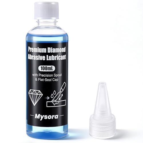 Mysora Diamond Abrasive Lapping Fluid 3.4 fl oz (100 ml) Honing Oil for Diamond Stones & Knife Sharpening Precision Tip Applicator Prevents Clogging & Rust Improves Grinding Performance