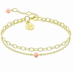 Dainty Pink Opal Bracelet