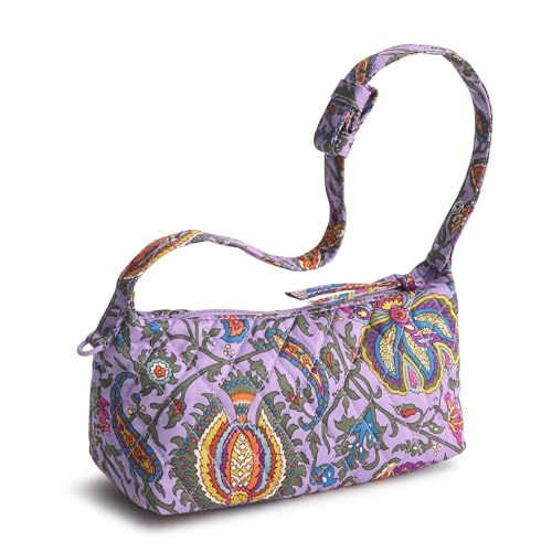 Image of Vera Bradley Women's Premium Cotton Roxbury Crescent Crossbody Bag