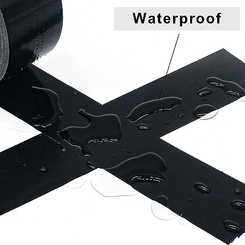 Image of BOMEI PACK 1Pack 4inch Duct Tape Heavy Duty Waterproof Black 9Mil 20Yds