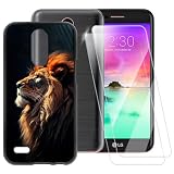 Dispositivos compatibles: la funda del teléfono y el protector de pantalla de vidrio templado solo son compatibles con LG K10 2017/LG X400/LG M250N (5.3 pulgadas), comprueba si el modelo de teléfono es el mismo antes de realizar el pedido para evitar comprar una funda incompatible.