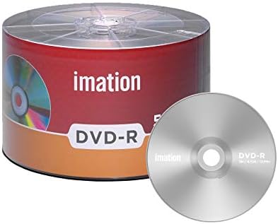 50 Pack Imation DVD-R 16X 4.7GB/120Min Branded Logo Blank Media Recordable Movie Data Disc