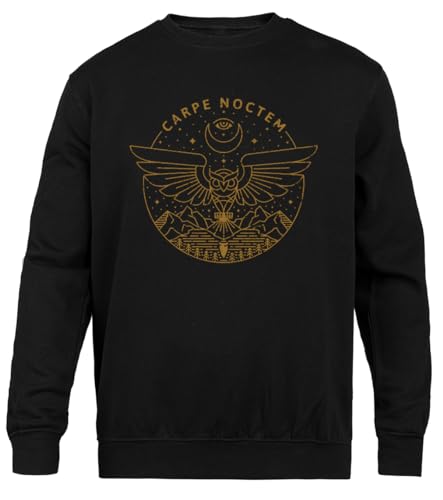 Pull ras du cou Carpe Noctem noir sweat unisexe col rond vêtement Générique