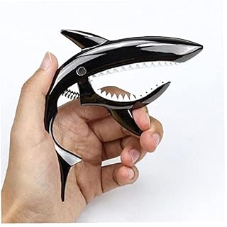 Ruluti 1pc en Alliage De Zinc De Guitare Capo Shark Capo Guitare Électrique avec Good Feeling Main pour Acoustique… - Les Beatles, Paul McCartney, John Lennon, RIngo Starr, George Harrison Ruluti 1pc en Alliage De Zinc De Guitare Capo Shark Capo Guitare Électrique avec Good Feeling Main pour Acoustique… – Image 6