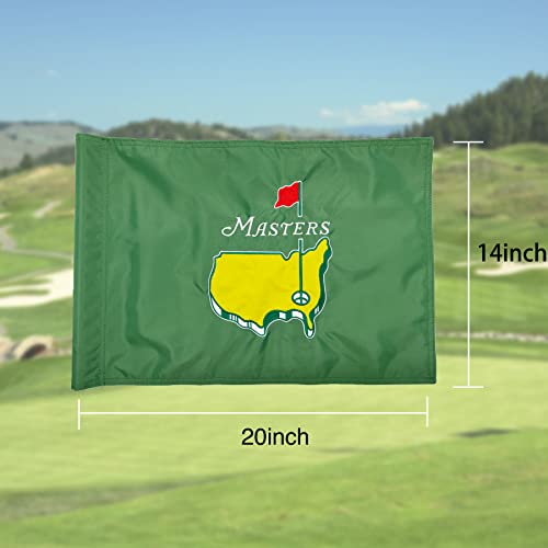 image for COGOLFING Golf Flag with Tube, Double-Side Embroidered Augusta Nationa