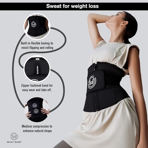 What Waist High Compression Waist Trainer for Women | Latex Workout Band for Posture Support, Walking & Exercise2