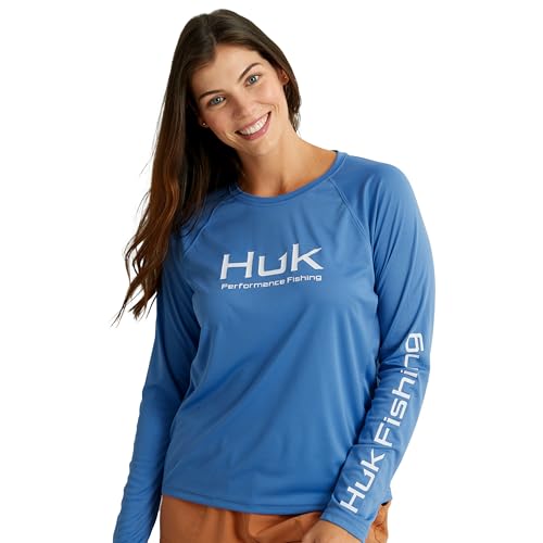 HUK Women's Pursuit Long Sleeve Performance Shirt + Sun Protection