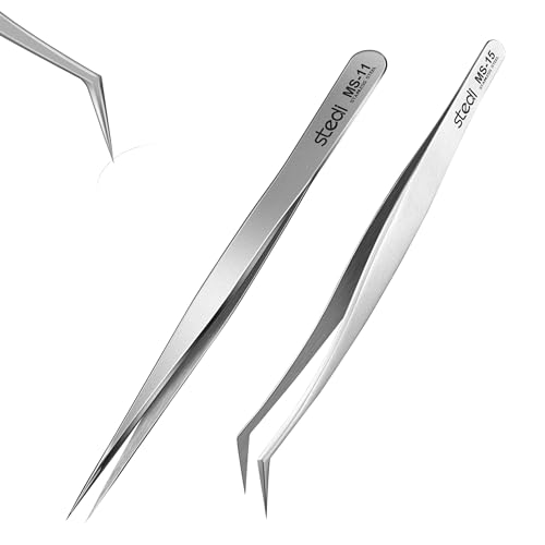 stedi 2PCS Precision Tweezers Set, Model Hobby Making