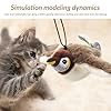 LGGbaodan Chirping Bird Cat Toys with Flapping Wings, 2026 New Flying Birds Cats Toy, Flying Simulation Electric Sparrow Shaking Hunting Pet Toy for Indoor (Brown) #4