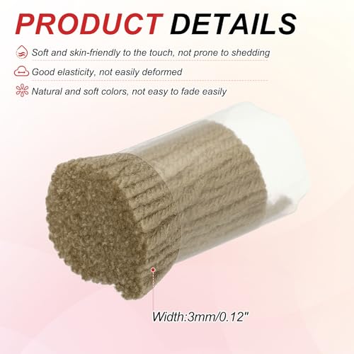 Image of MECCANIXITY 15 Rolls Latch Hook Yarn, 3mm Brown Latch Hook Kit Yarn Precut Hook Rugs Making Crochet Bundles for Rug Adults Beginners Tapestry DIY Craft