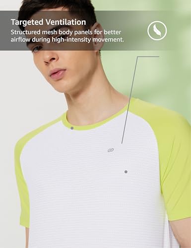 Image of Symbol Premium Men's Solid Regular Fit Sports Stretch T-Shirt | Round Neck | Raglan Sleeve | Moisture-Wicking | Activewear | Running | Gym | Plain (Available in Plus Sizes)